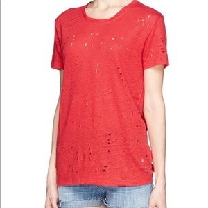 IRO distressed red tee